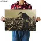 Постеры из крафт-бумаги с изображением рок-певцов и актеров Elvis Presley, настенные наклейки, предметы интерьера, декоративные картины, подарки