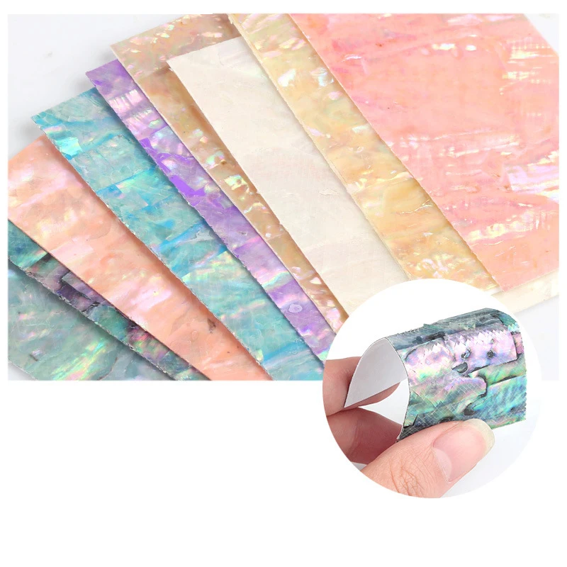 1PC Shell Abalone 3D Gradienten Meerjungfrau Nagel Folie Flocken Perle Klebstoff DIY Nail art Aufkleber Aufkleber für Schönheit maniküre – Detail 3