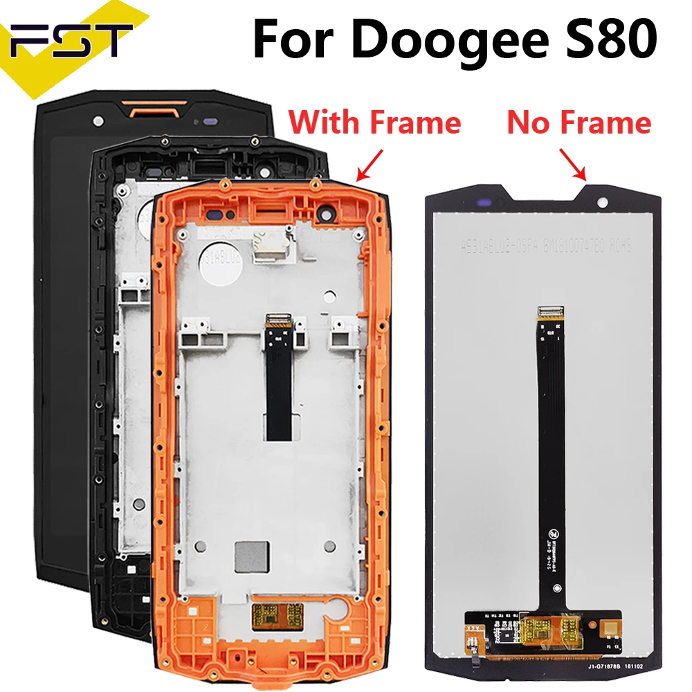 5 99 'Для Doogee S80 ЖК-дисплей + кодирующий преобразователь сенсорного экрана в сборе