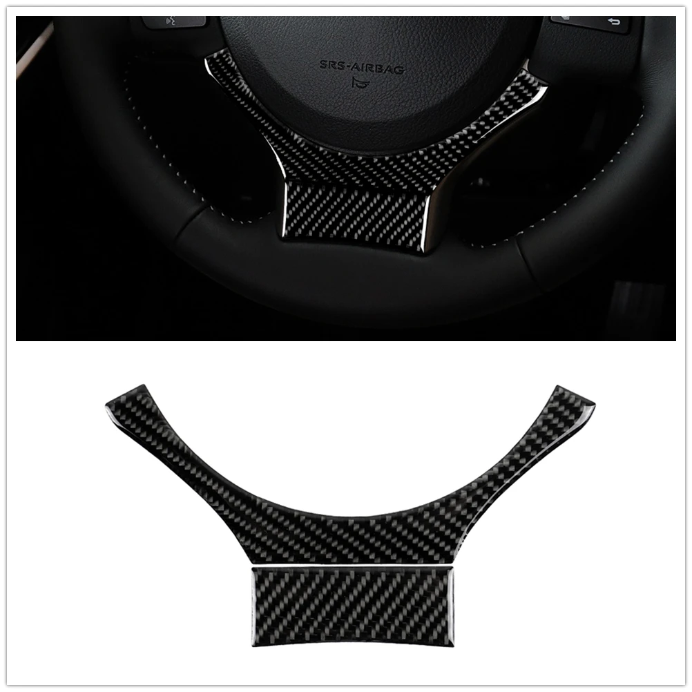 

For LEXUS IS250 IS300 IS350 2014-2018 Car Gear Steering Wheel Panel Cover Trim ABS Carbon Fiber Look Sticker Strip Decoration