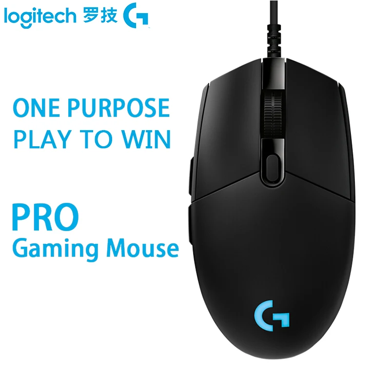 Мышь Компьютерная Logitech G Pro проводная с RGB-подсветкой 16KDPI | Компьютеры и офис