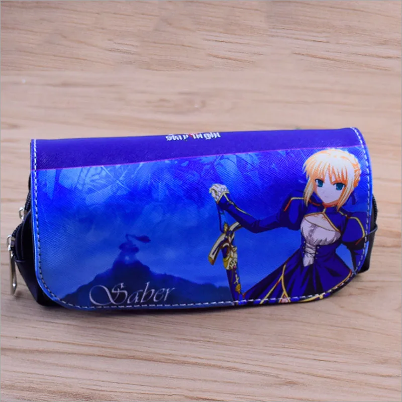 

Длинный кошелек аниме Fate/stay night с молнией, модные косметички, Повседневная дорожная косметичка для мужчин и женщин