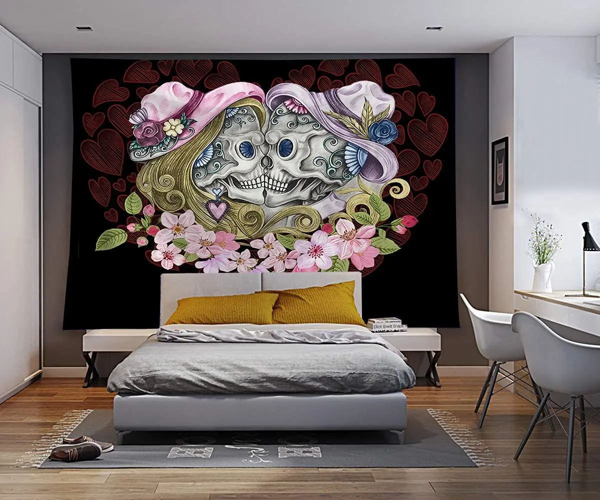 

Cartoon skull Series Tapestry Wall Hanging Room Sky Carpet Dorm Tapestries Art Home Decoration Accessories tap841