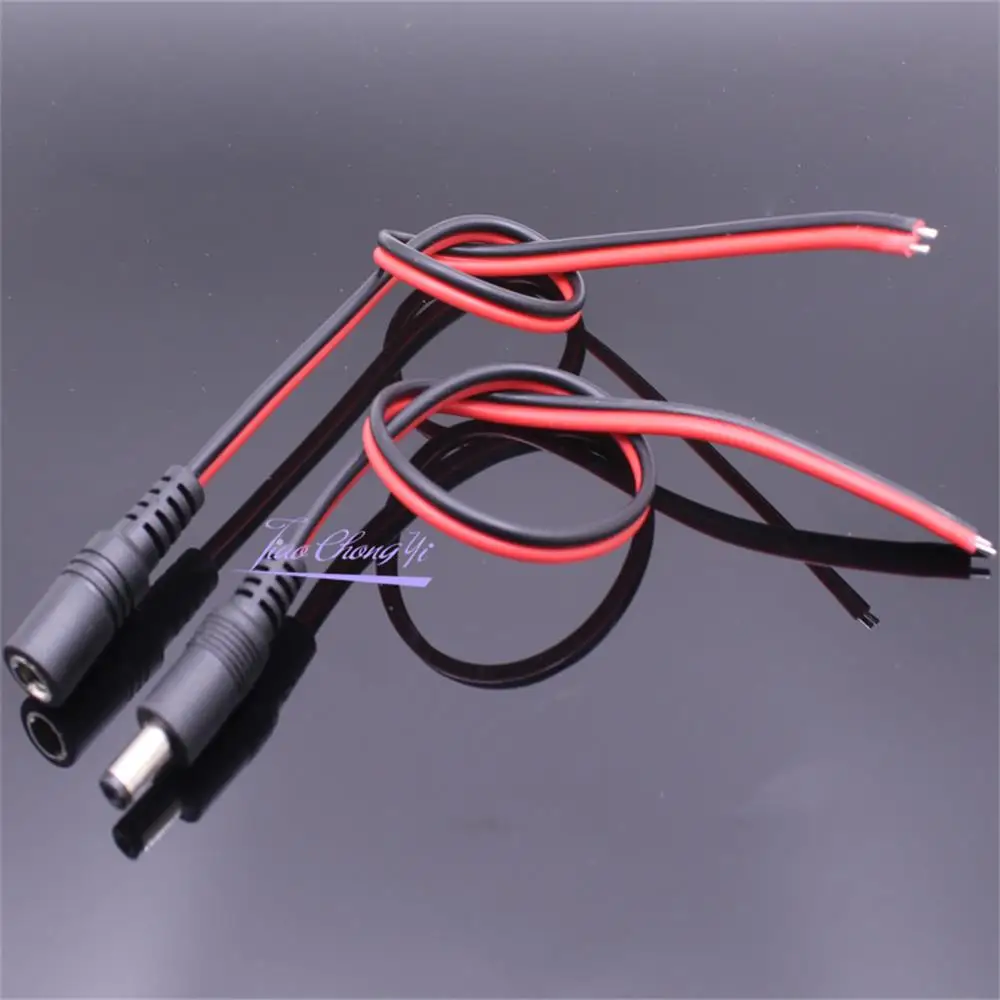 Высокое качество DC Мощность Jack с проводом DIY 16 AWG 5 5*2 мм женский и мужской разъем