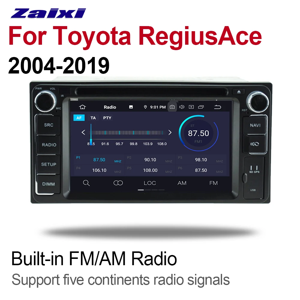 Мультимедийная система ZaiXi 2 DIN Android 9 GPS Bluetooth радио усилитель HD