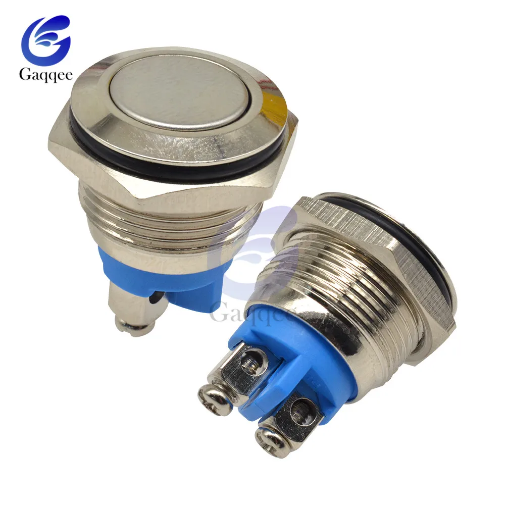 19 мм кольцо/Мощность металлический кнопочный выключатель светодиодный 250V 5A