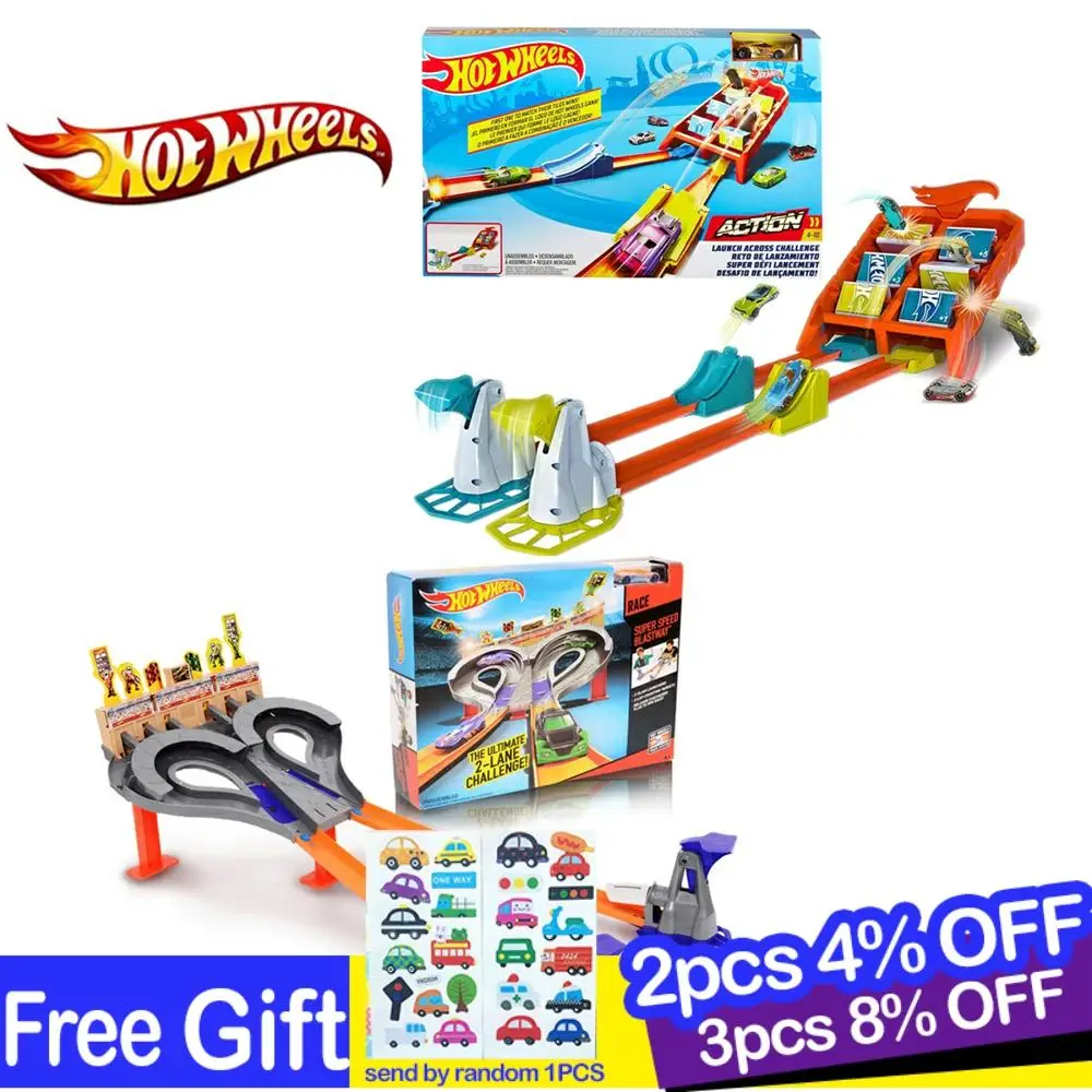 

Игрушка-трек Hot Wheels, модель детских игрушек, экшн-гоночный автомобиль, детские игрушки для детей, развивающая игрушка для мальчиков, набор иг...