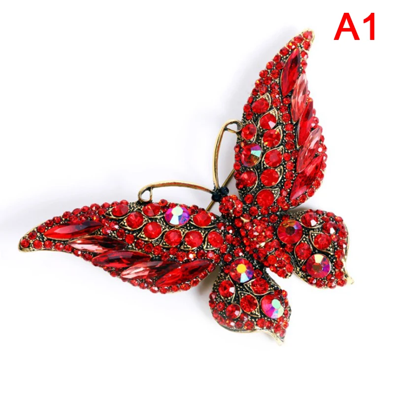 1 шт. красочная брошь-бабочка роскошная булавка с кристаллами большие броши для