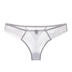 Трусы женские ультратонкие с низкой посадкой, Ажурные кружевные, пикантное нижнее белье, нейлоновые трусы для девушек