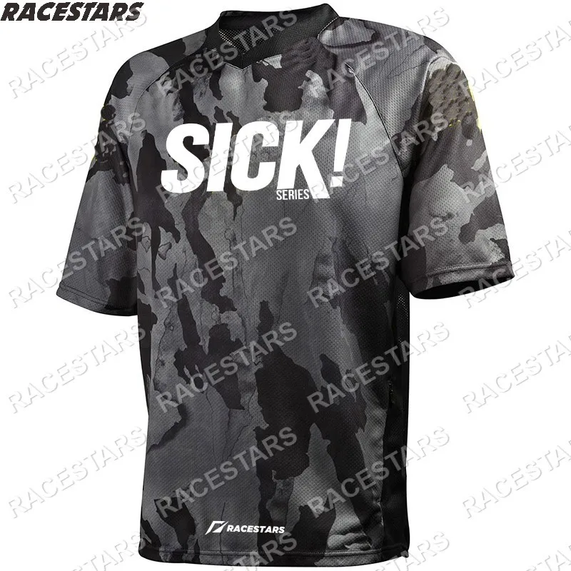 SICK Downhill Mountain Jersey MTB Motorcycle Shirt Men's Short Sleeve Outdoor Motocross Gear Camiseta Bicicleta DH Bike T-Shirt | Спорт и
