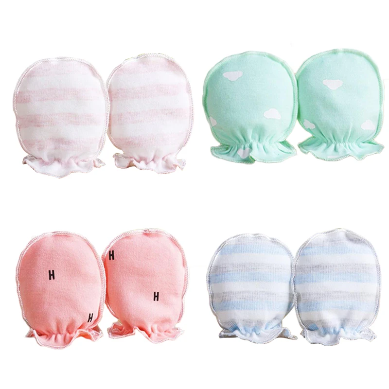 

1Pcs Infant products baby anti-scratch face protective gloves newborn cotton gloves baby gloves