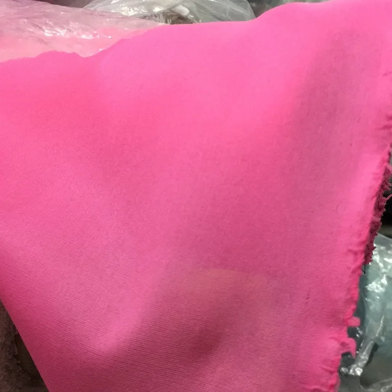 Hot Pink 10 м/лот Односторонний Клей красочный тканый переплетенный флизелин с тканевой подкладкой мягкий шелк тонкая швейная ткань 30D - Цвет: Hot Pink