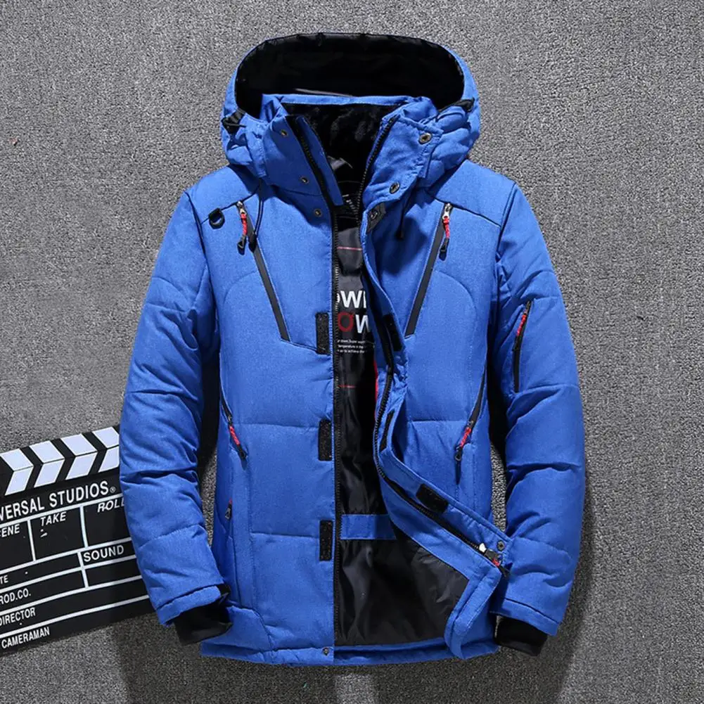 Coat Padded Detachable Hat Fastener Tape Soft Winter Down Coat   Winter Down Coat  for Home