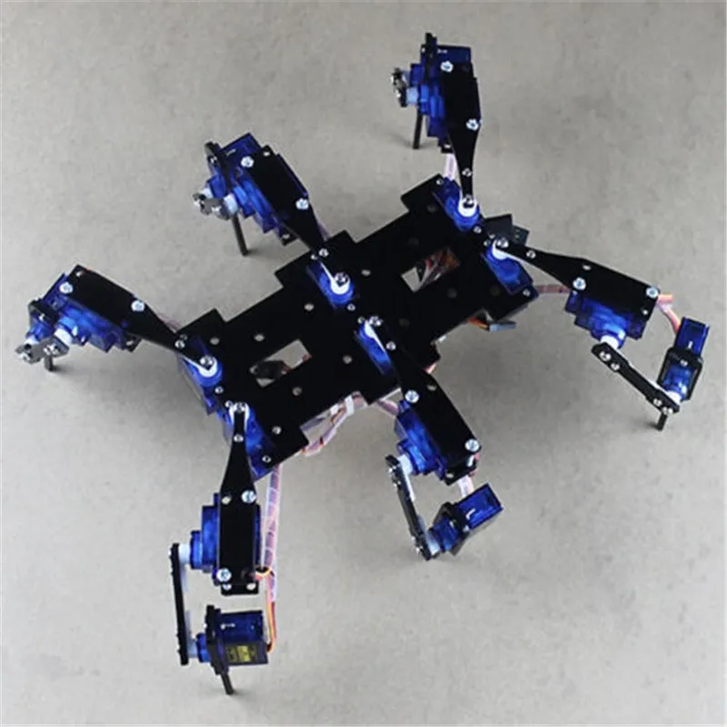 1 Набор Diy робот-паук 18 DOF шесть футов/нога Hexapod 4 RC Мини Роботизированная рамка |