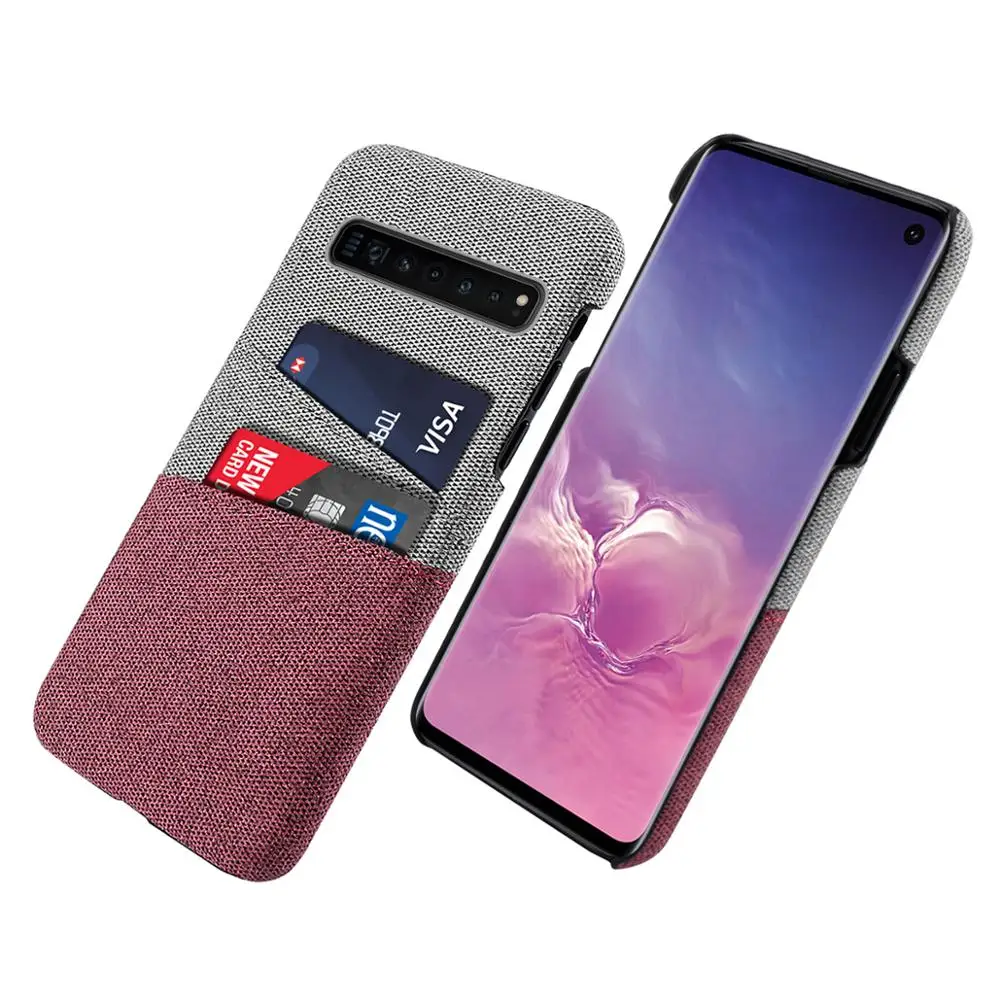 01 Для samsung S10e S10 S11 Note 10 Plus чехол тонкий PC ткань ударопрочный чехол для Galaxy A80 A30s A50s чехол со слотом для карт кошелек - Цвет: 01