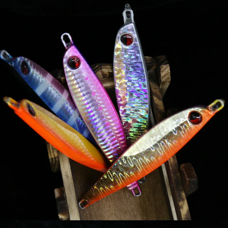 2 шт. рыболовная приманка лазерная светящаяся свинцовая для дайвинга гольян