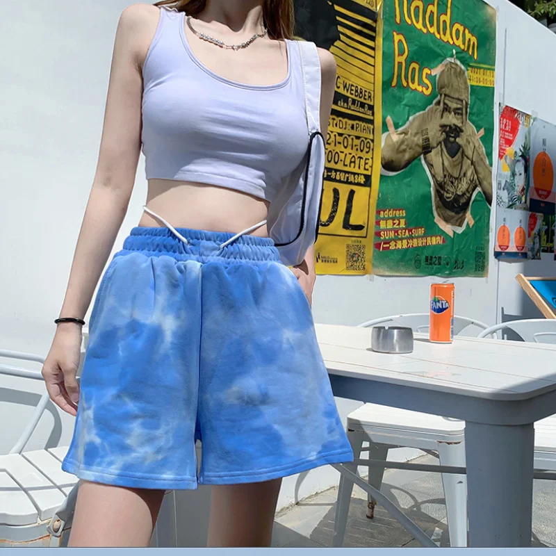 

2021Womens Loose Casual Shorts Running Shorts Gym Ladies Sexy Mid Waist Sport Fitness Cool Comprehensive Training Shorts