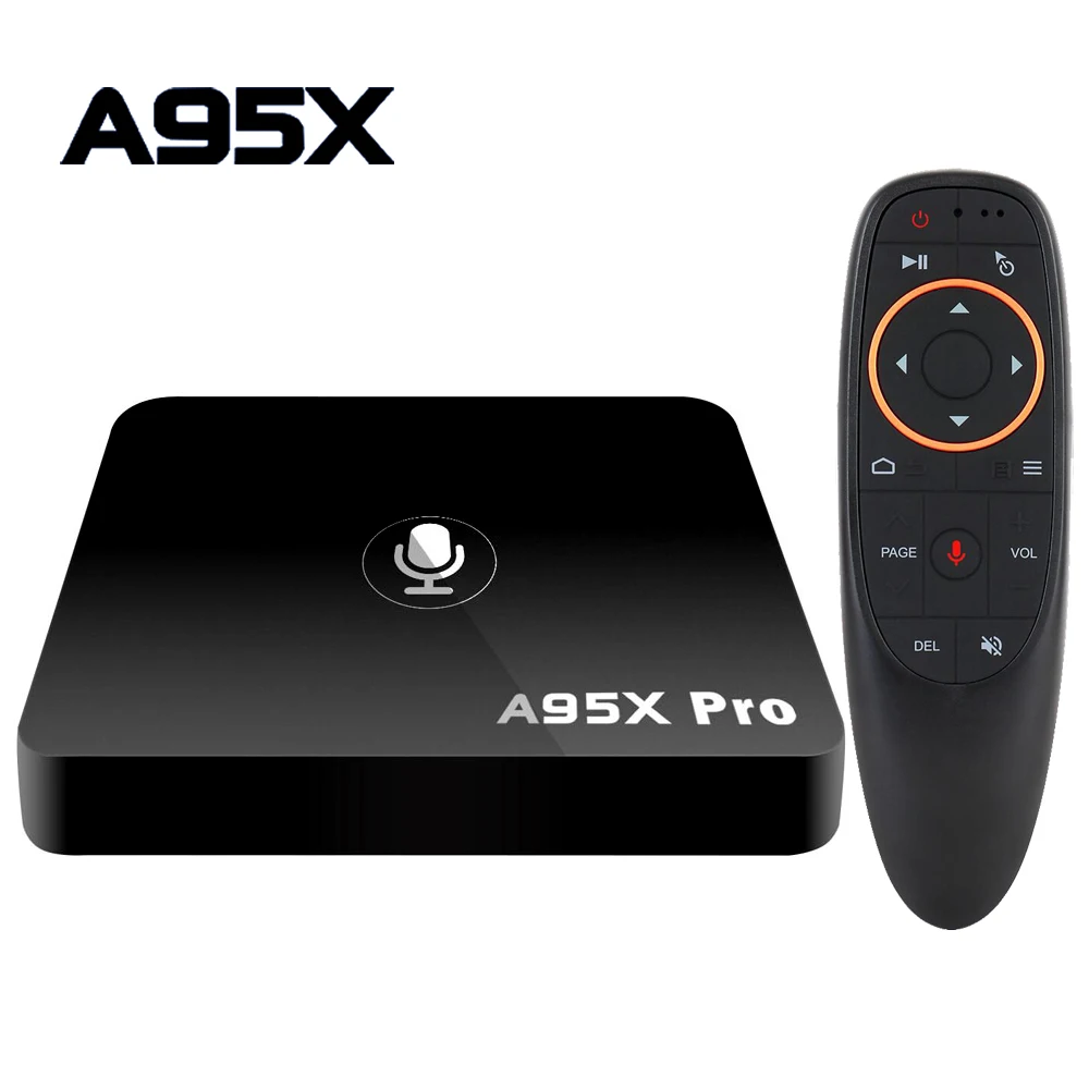 A95X Pro Google tv Box Smart Android 7,1 tv Box 2 Гб 16 Гб голосовой пульт дистанционного управления Amlogic S905W Google плеер магазин Netflix Youtube