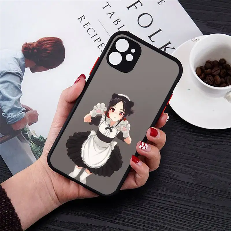 

Anime Kaguya Sama Lk Phone Case For iPhone 12 11 Mini Pro XR XS Max 7 8 Plus X Matte transparent Back Cover