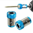 Универсальный Магнитный кольцевой наконечник с магнитным кольцом, насадка для партии, для хвостовика 6,35 мм, антикоррозийное сверло, магнитное сверло, мощность магнита