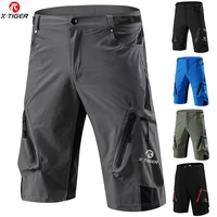 x tiger pro mens mountain bike shorts cycling shorts breathable loose fit for outdoor sports running mtb bicycle short trousers
