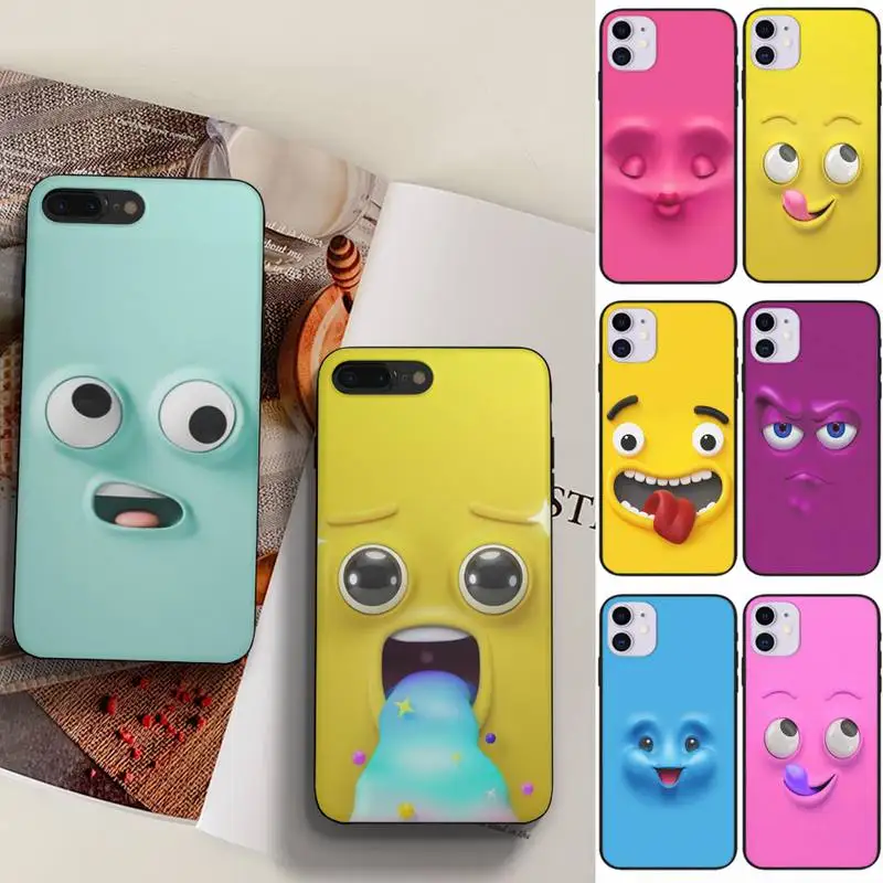 

3D Funny Face Phone Case Fundas Shell Cover For HUAWEI P10 P20 P30 P40 Mate 30 40 Lite Pro