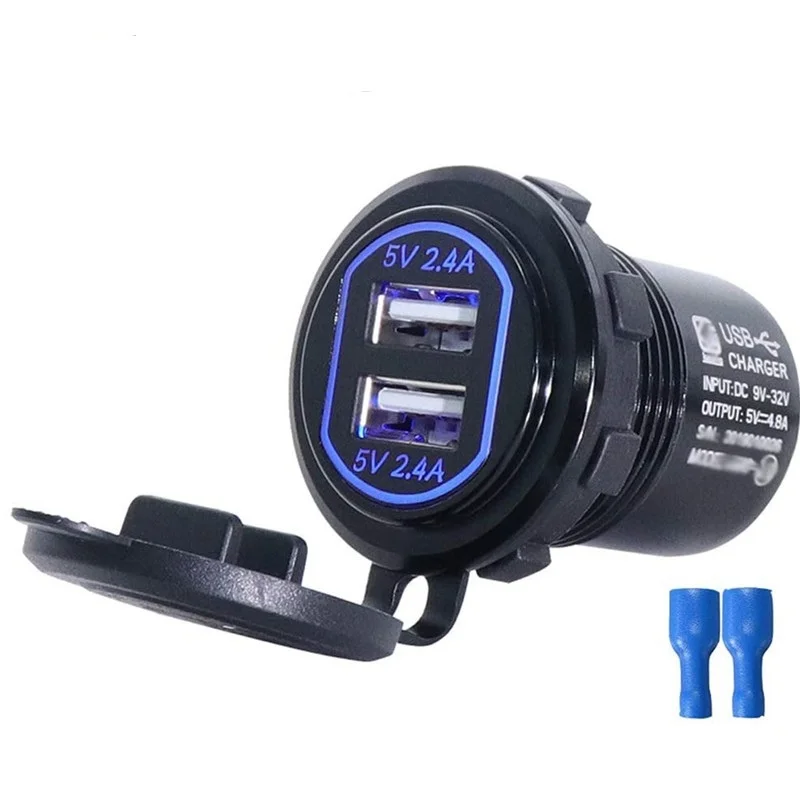 

Автомобильное зарядное устройство с двумя USB-портами, 2,4 А