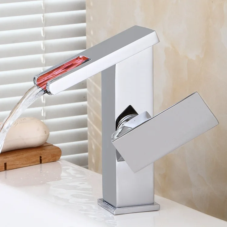 Conn 3 цвета Led Платформа бассейна боковое отверстие горячей и холодной воды кран