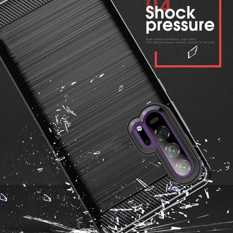 Чехол для Honor 20 Pro чехол из углеродного волокна противоударный телефона Huawei Nova 5 t
