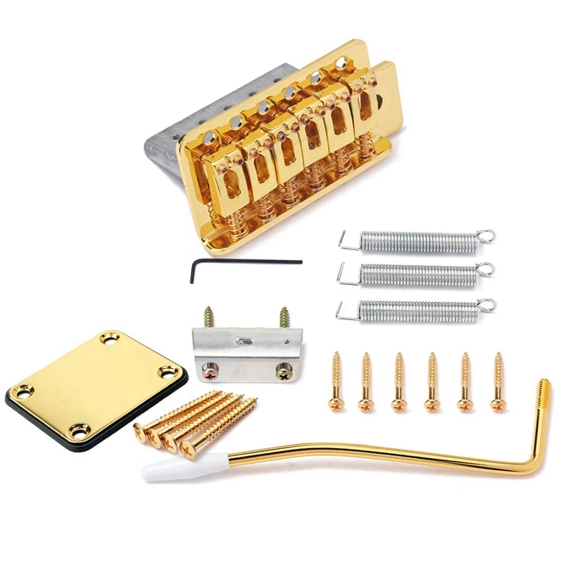 

Electric Guitar Tremolo Bridge with Neck Plate ST Replacement Musical Instrument Accessories