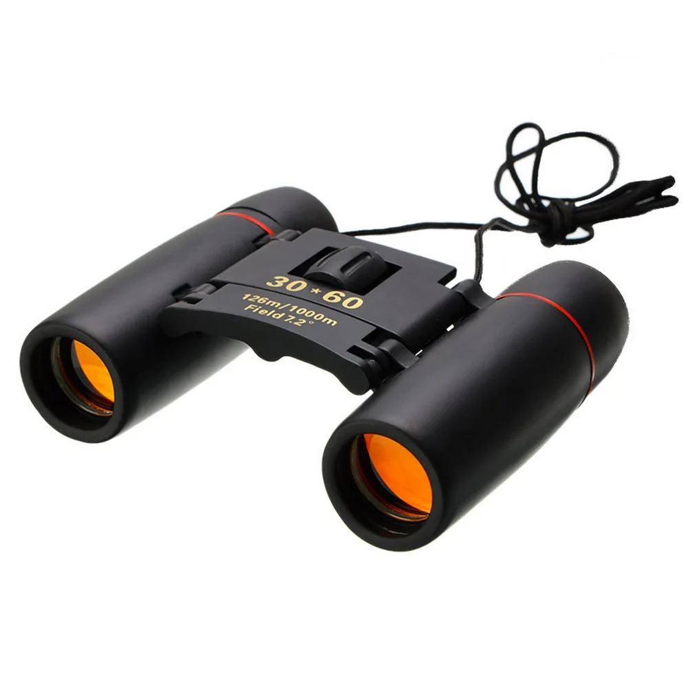 

30x60 Binoculars Telescope 1000m HD Folding Mini Binoculars Portable Telescope Optics Bird Watching Camping Hunting Telescope