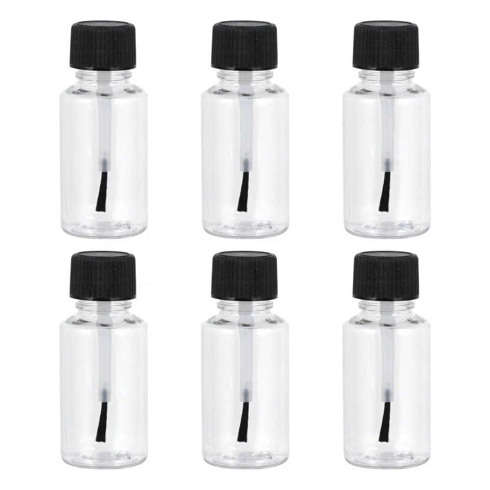 

6pcs 20ml Transparent Nail Polish Bottles Nail Polish Dispenser Bottles