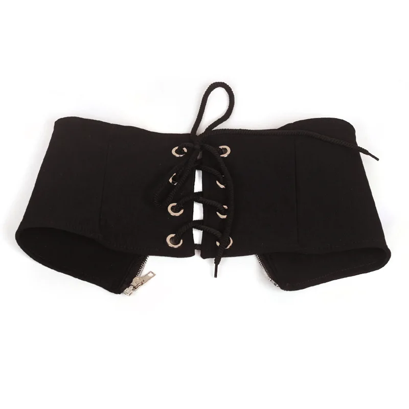 Новый креативный черный корсет эластичная резинка на талии женское украшение