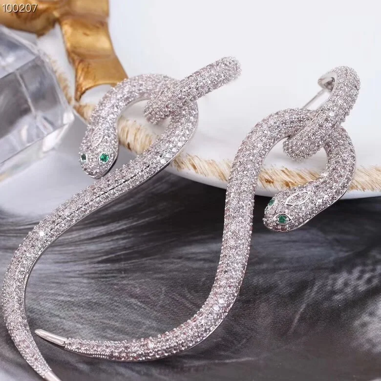 Jankelly персональные многоцветные змеиные формы полный микро кубический цирконий