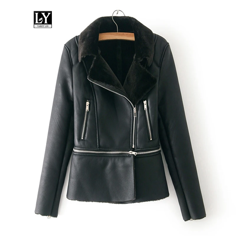 Ly Varey Lin новая зимняя куртка из искусственной овчины съемный подол мягкой кожи