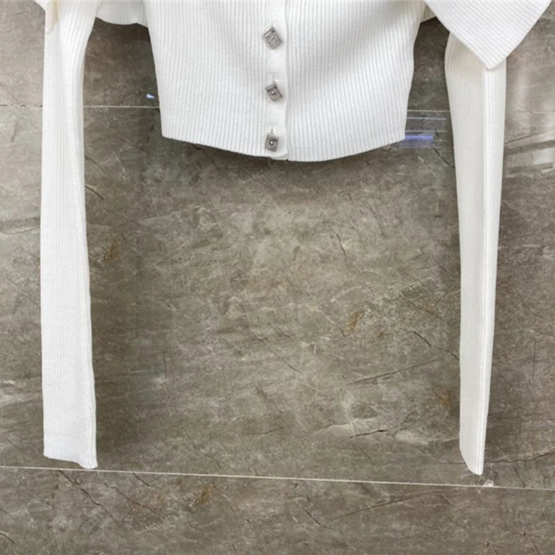 

GALCAUR White Long Sleeve Top Slim Korean Fashion Female Sweater Slash Neck Minimalist Solid Women Clothes 2021 New Spring Style