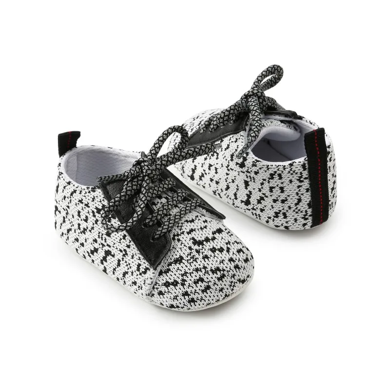 Zapatos de primavera y oto&ntilde;o para beb&eacute; reci&eacute;n nacido, zapatillas cl&aacute;sicas e informales con cordones, primeros pasos-3