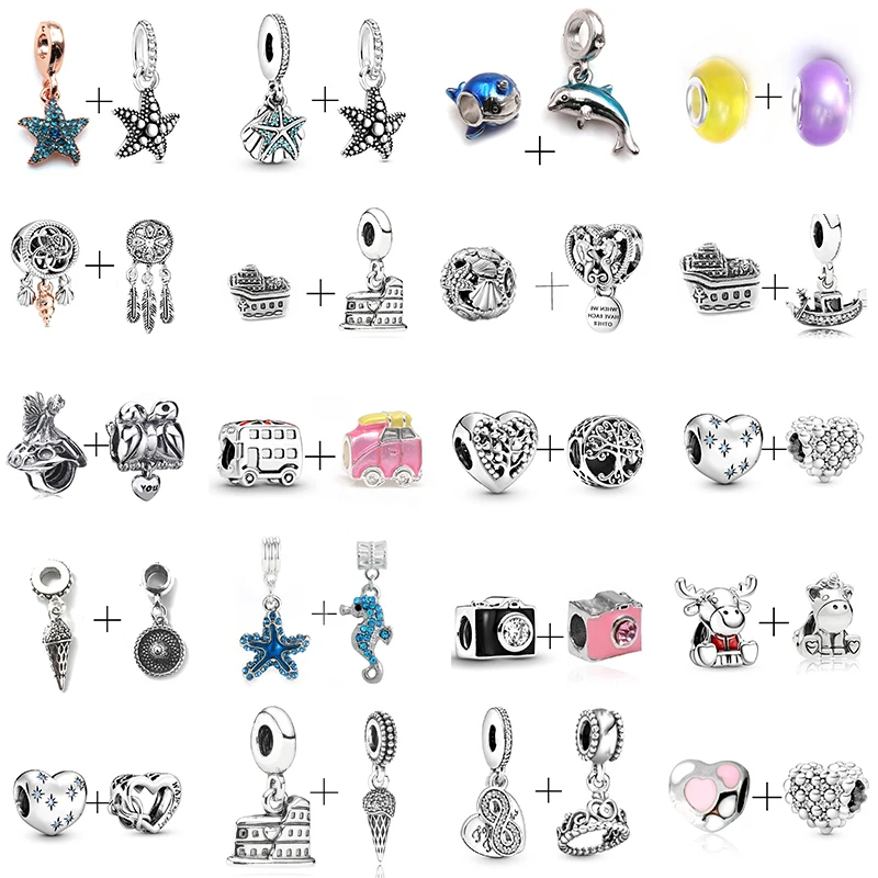 2 шт. подвеска принцессы океана и бусины в виде ракушек Морская звезда подходят