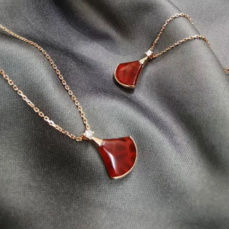 

Women's luxury red dress necklace, original brand jewelry, fashion, suitable for bride, wedding, engagement