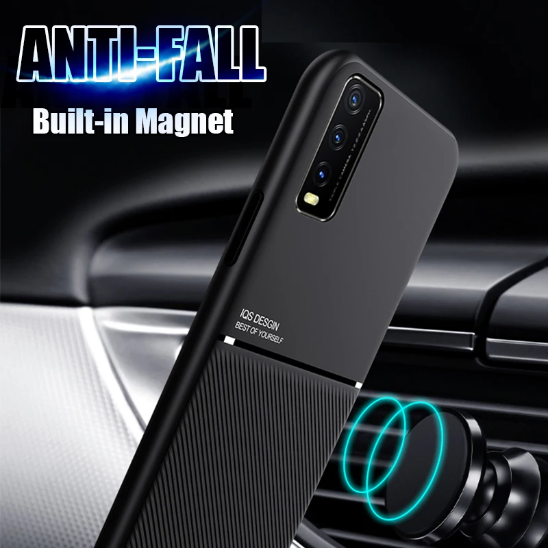 

Magnetic Holder Case For Vivo V20 SE IQOO Z1X Neo V15 X30 X50 Pro Plus Y20 Y17 Y19 Y70S Y73S Z5X Z6 S6 S7 S5 Case Soft Silicone