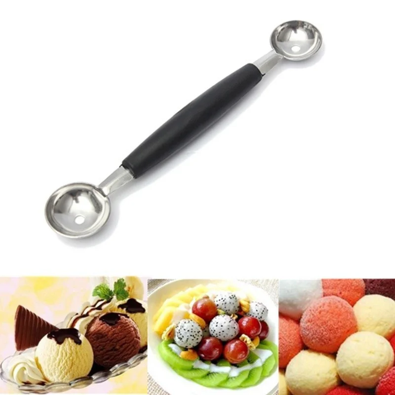 

Stainless Steel Scoop Fruit Platter Ice Cream Dig Scoop Watermelon Spoon Kitchen DIY Cold Dishes Gadget Slicer Tools Food Cutter