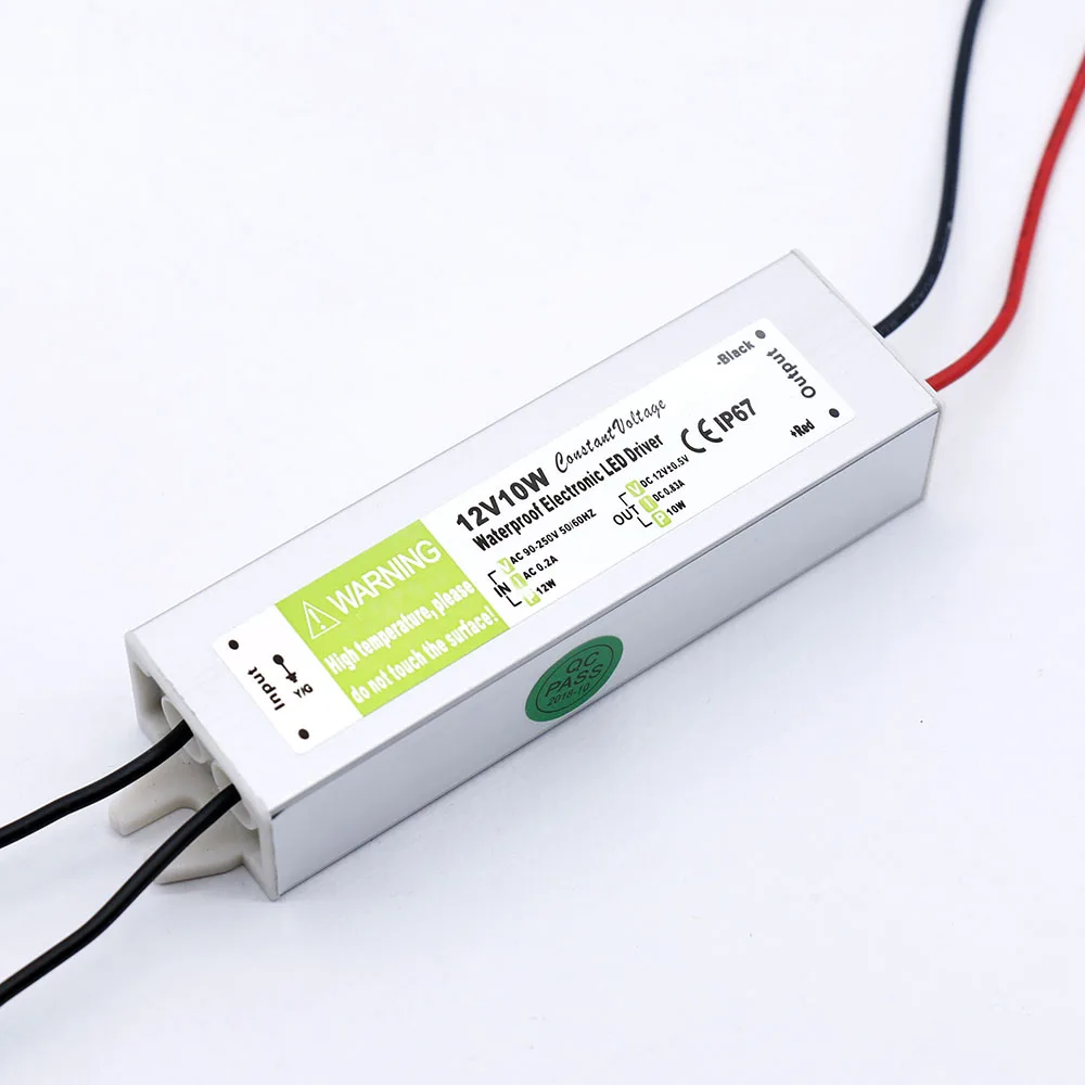 5 Вт 10 15 20 24 30 36 50 60 80 100 150 DC12V светодиодный Водонепроницаемый источника питания