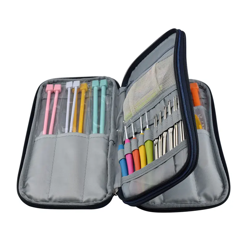 Симпатичная пустая сумка для вязания крючком хранения набор крючков чехол