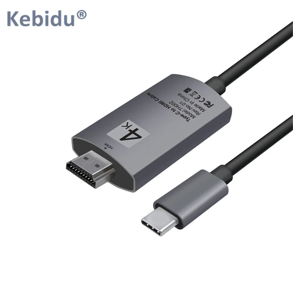 Кабель-адаптер HDTV с USB C на HDMI 4K кабель 2 м типа для Lenovo ThinkPad X1 2018 MacBook Pro Samsung S8 S9 NOTE8 |