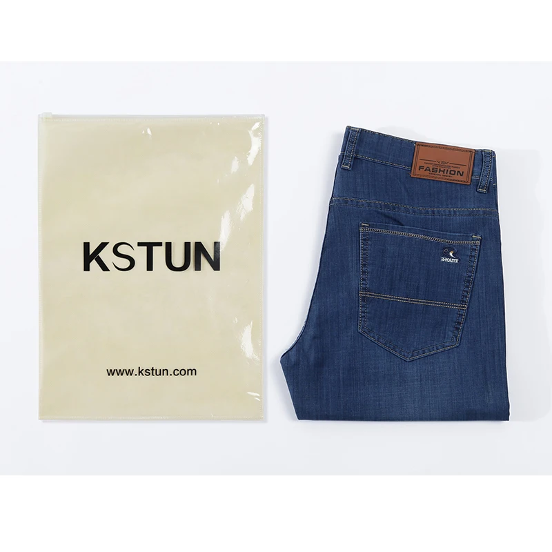 Джинсы мужские ультратонкие классические брюки полной длины деловой стиль