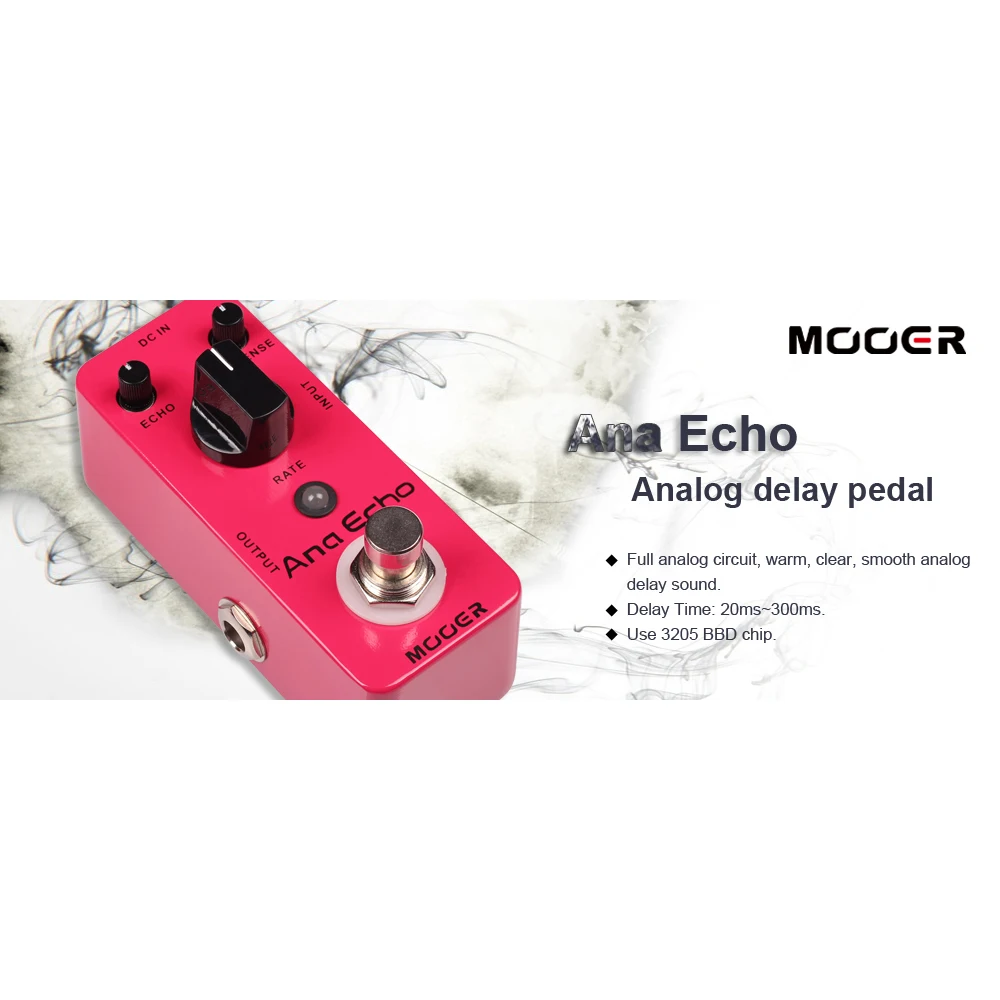 Mooer Ана Эхо мини гитарные педали с эффектом Delay полная аналоговая схема