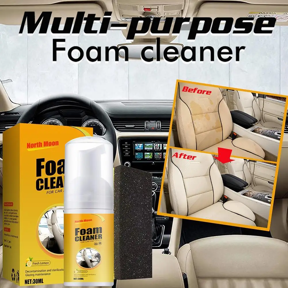 

30ml Multi-purpose Foam Cleaner Spray Anti-aging Cleaning Car Interior Home Cleaning Foam Cleaner Home Cleaning Foam Spray
