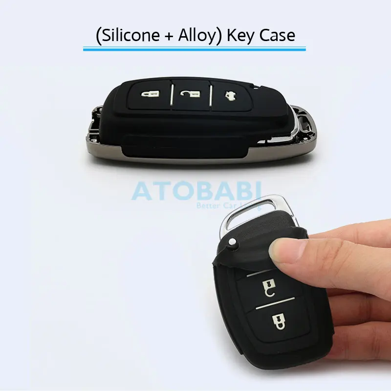 Силиконовый чехол из сплава для автомобильного ключа Hyundai Accent Santa Fe Elantra Tucson Creta
