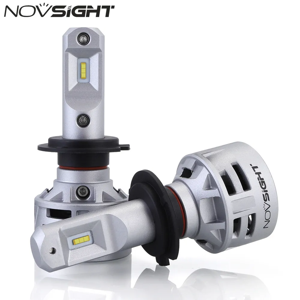 NOVSIGHT H7 Led 12V 24V Автомобильный головной светильник s светодиодные лампы 60W 10000LM 6500K