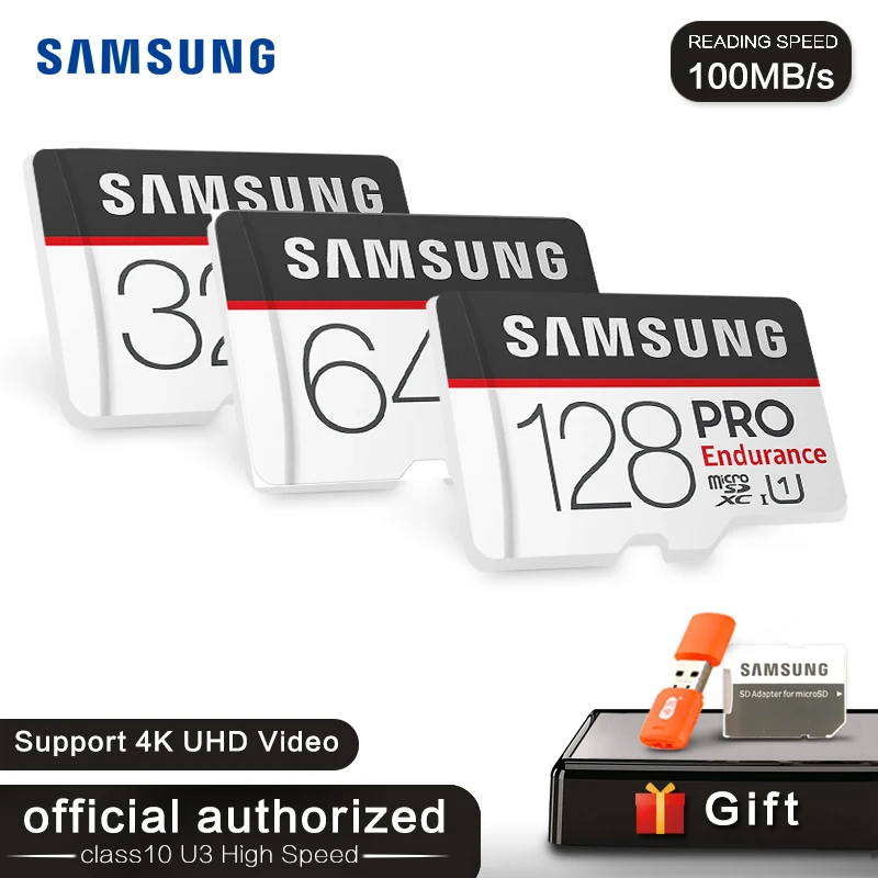 SAMSUNG карта памяти Micro SD класс 10 128 ГБ 64 32 ГБ|Карты памяти| |